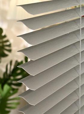 pv百窗帘家用窗办公室卧室TDP手动升降s型百白色叶叶帘书c帘房遮