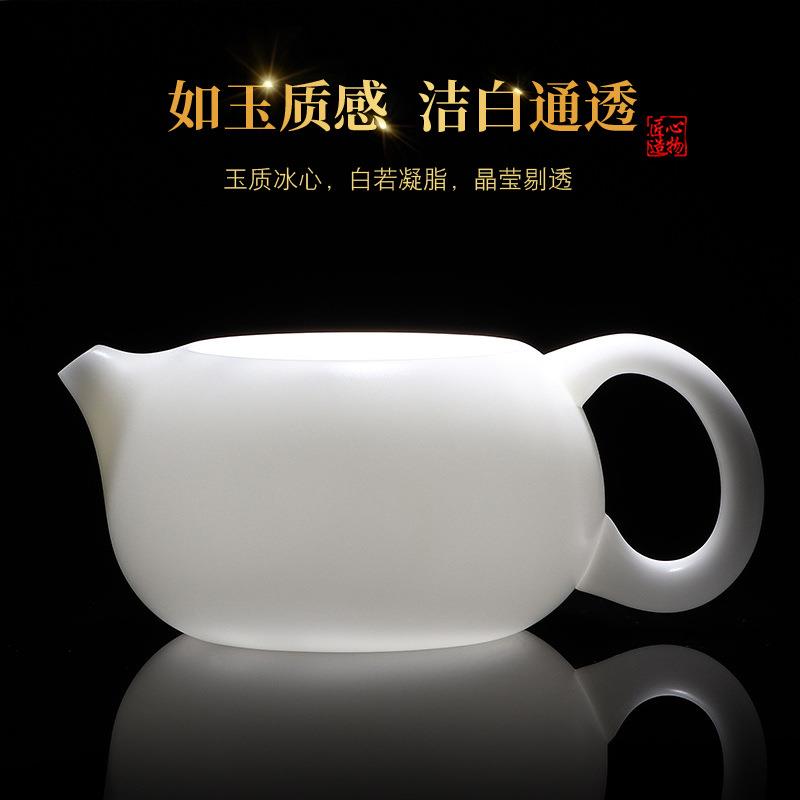 种玉西施壶能提会转纯瓷手lyc26茶工羊高冰端德化白瓷素烧脂玉精