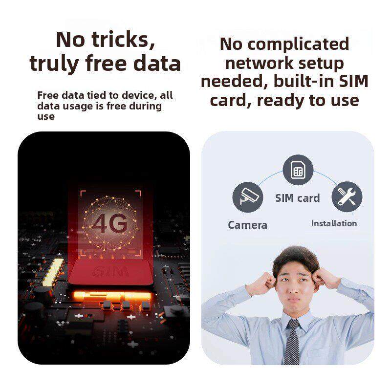 Ezviz Hb8摄像头4g监控家庭移动电话远程设备360度无盲点户外太阳