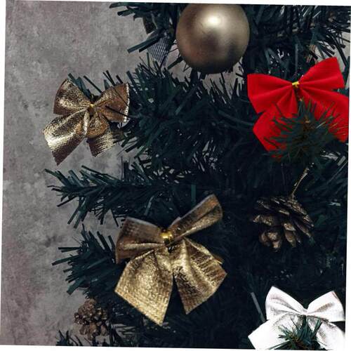 12pcs Butterfly bow Hanging deco for Christmas decoration ho