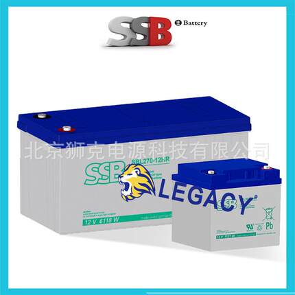 德国SSB蓄电池SBL270-12HR12V270AH6118W直流系统免维护电池