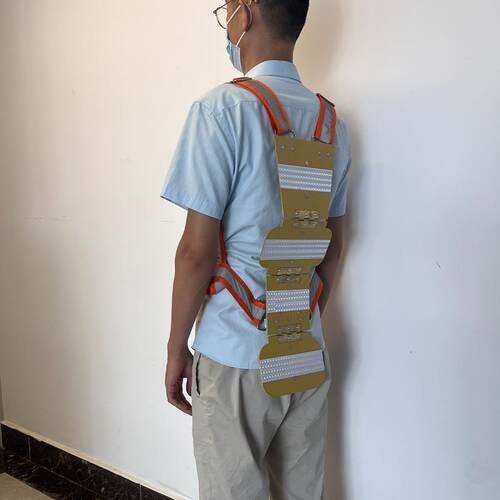 矿用防砸背夹反光抗静电防冲击服马甲隧道工程煤矿井下安全背夹