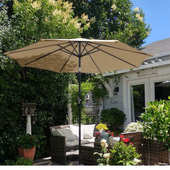 户外遮阳伞庭院中柱伞豪华露台别墅阳台外贸伞休闲钓鱼伞直杆伞