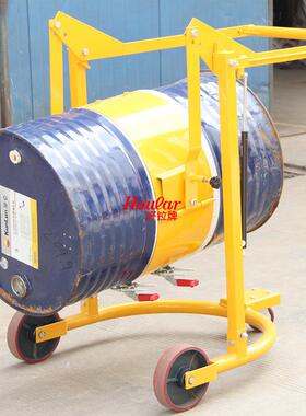 机械式HD80手动倾斜式油桶车可翻转油桶搬运车手摇油桶车