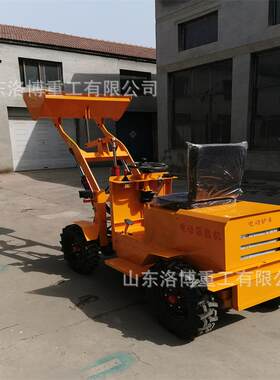 建筑工程小型四驱装载机外贸电动小铲车养殖场清理抓木机铲运机
