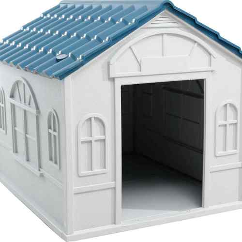 汇智塑料狗窝狗屋室内室外狗窝中大型狗屋可上锁底部加高狗窝