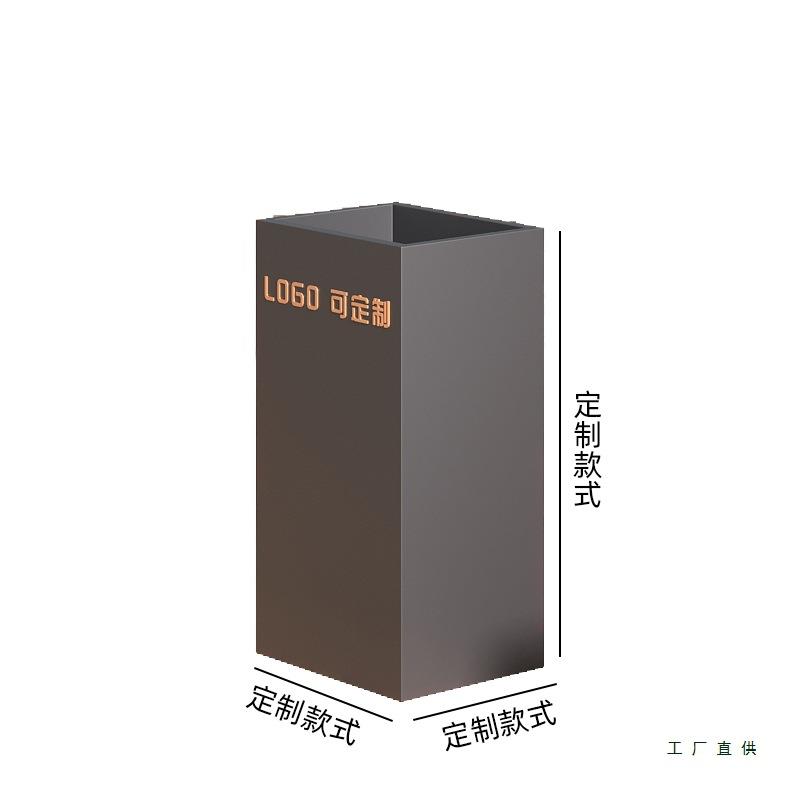 户外不锈钢花箱围栏隔断铁艺花坛商业街广场花盆城市街道园艺定