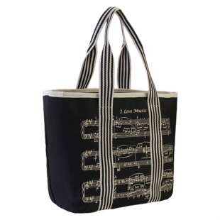 600D防水尼龙布五线谱音符包音乐系女士时尚 手提袋