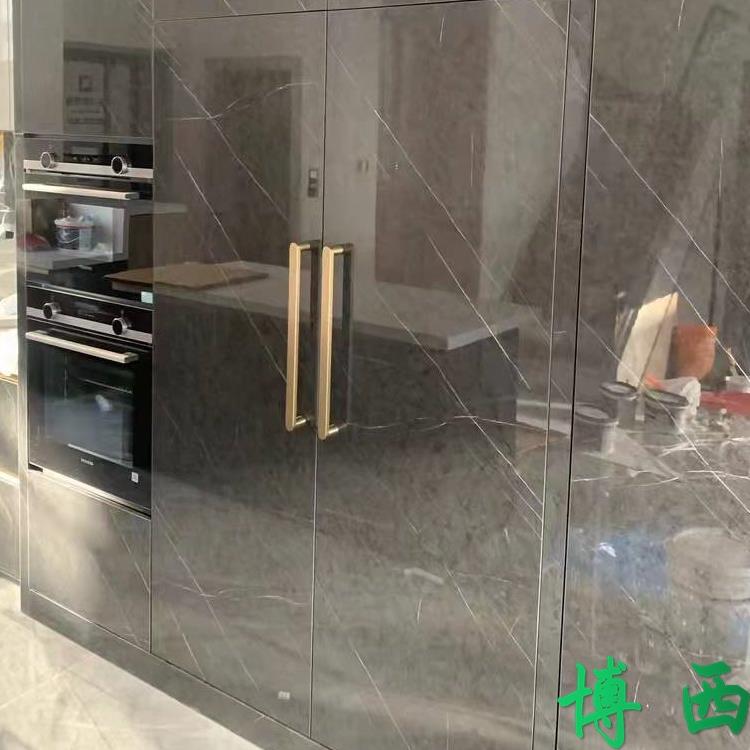 博西嵌入式冰箱洗碗机拉手拉篮高柜门长把手磨砂黄铜金色玻璃门
