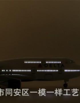 1:10达美航5空三角波音7仿7客机民航4飞JKB机模型真