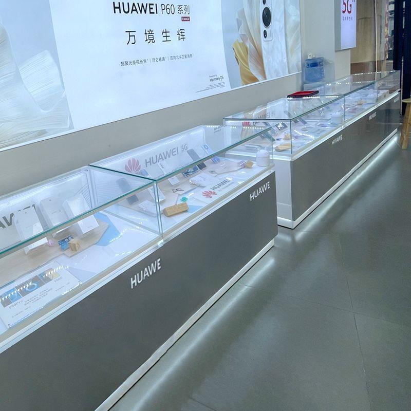手机柜台展示柜新款柜台智能数码手机柜台陈列柜展示架玻璃柜一体