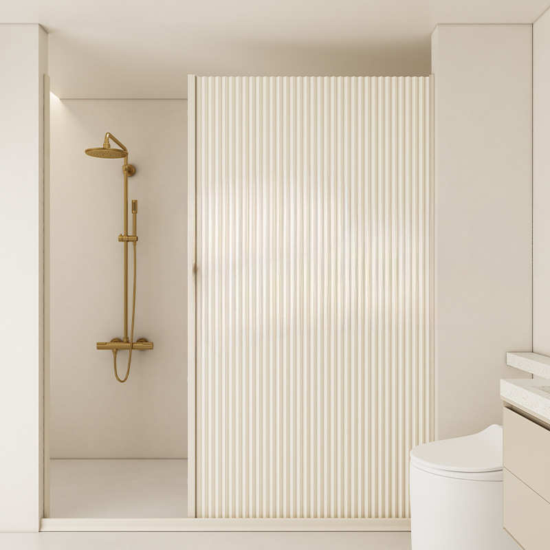 隐形浴帘隔断帘防水高档淋浴帘套装免打孔折叠挂帘卫生间干湿分离