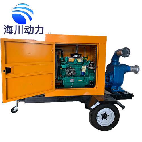 厂家柴油机水泵机组 防汛排污大流量大扬程自吸泵车营销款