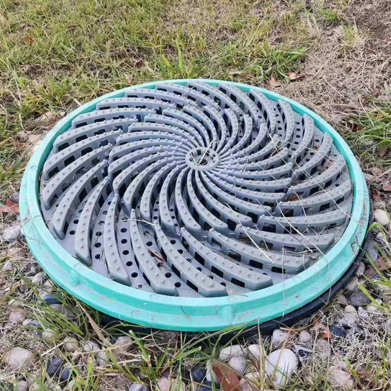 井盖轮式篦子塞涡轮圆井盖海绵城市直供防堵厂家批发涡雨水螺旋
