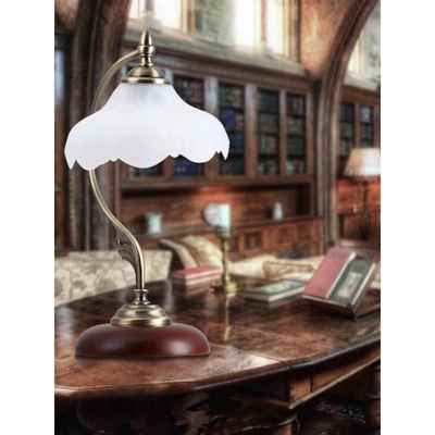 正品欧式覆典台灯客厅卧室床头古台灯实木书田房调光台灯触摸园玻