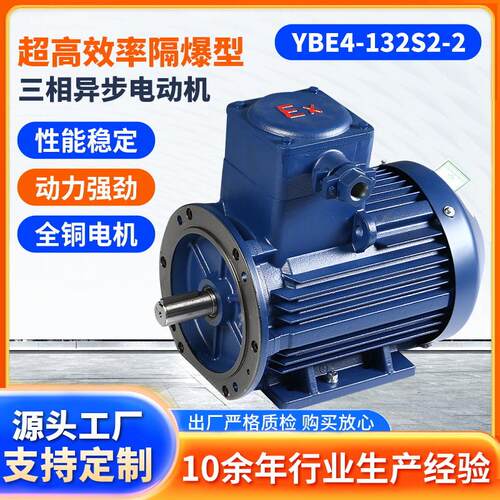 江苏大中电机YBE4-132S2-2超高效率隔爆型三相异步电动机