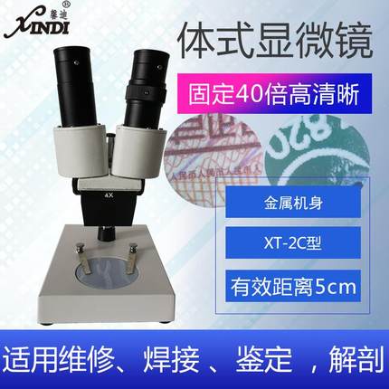 上海馨迪双目高清体式显微镜XT-2C型40倍工业电子主板焊接解刨