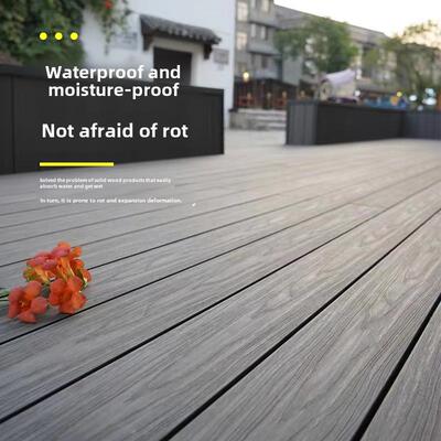 第二代共挤木地板户外第三代木塑地板露台阳台花园户外防腐木板定