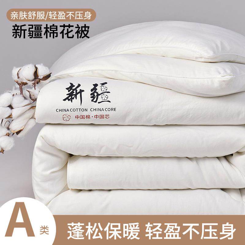A类新疆棉花被夏凉被加厚冬被春秋被纯棉被子学生全棉被芯空调被