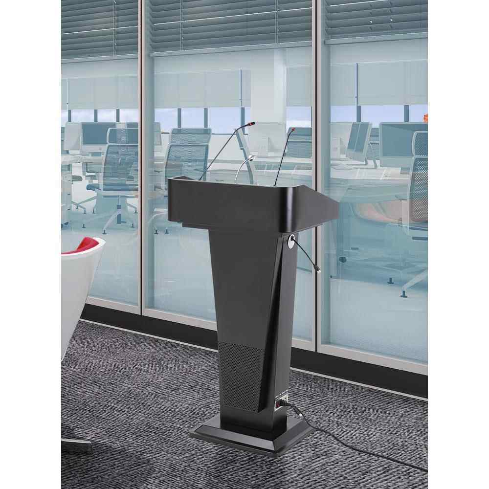 【自带扬声器麦克风】多媒体讲台会议室讲台讲台培训讲台钢质讲台
