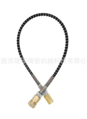 跨境手动泵压软管配不锈钢弹簧保护1/8BSPP母头8mm快速连接接头