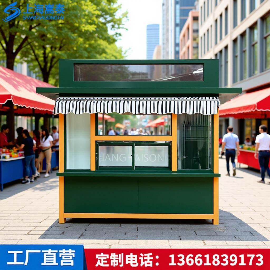 厂家直供户外可移动彩色小卖部花车景区奶茶屋临时岗亭简易售货亭
