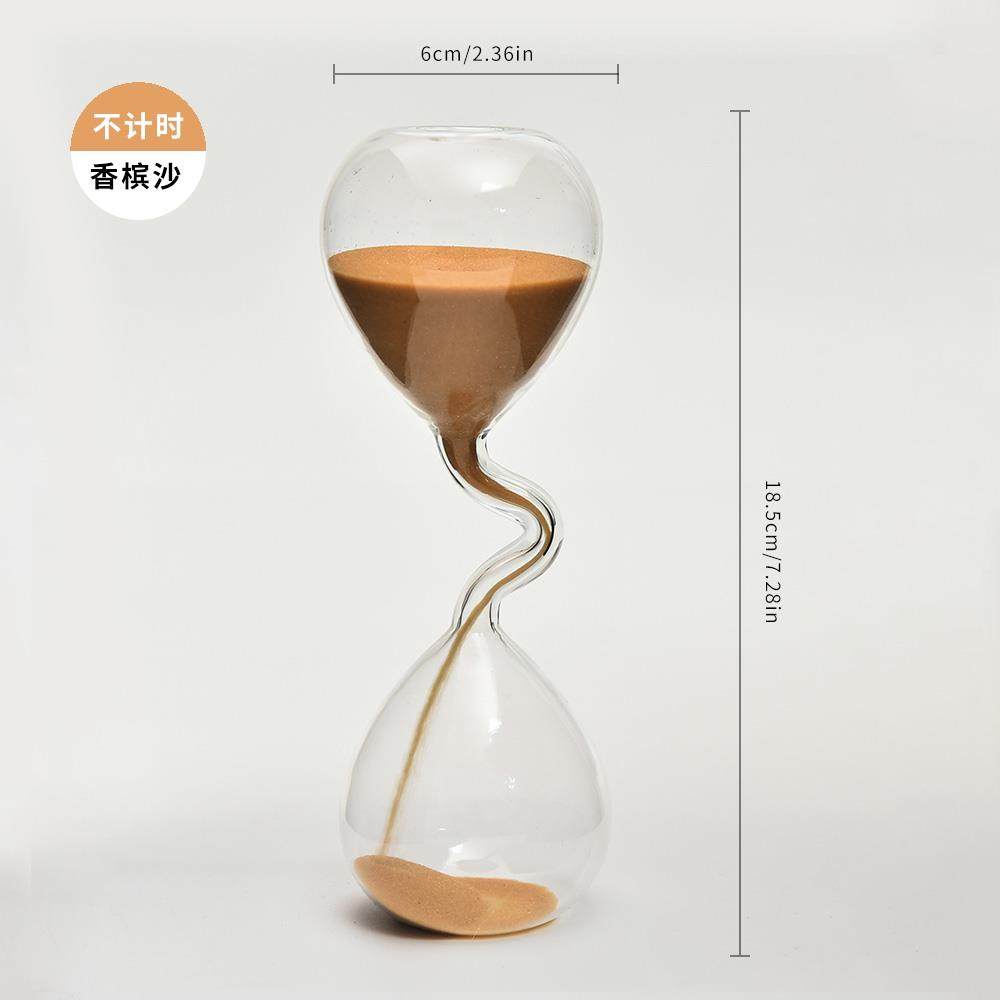 正品创意细颈艺术沙漏计人时器毕个性家代居摆件现风装饰业季情节