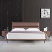 简设计主GH29师极悬浮床奢头层网轻红大小户型卧室双人.米婚床