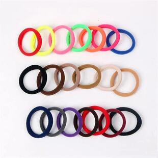 50pcs Black Elastic Hair Band Leagues Ties Colets Scrunchies