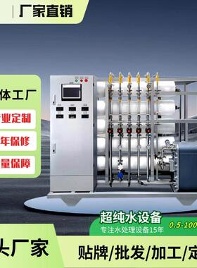 EDI超纯水设备双级反渗透工业高纯水设备源头厂家0.5吨-100吨可选