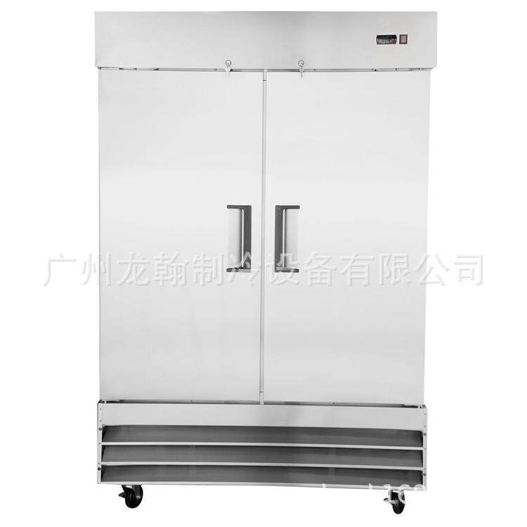 美款1000L双门风冷冰箱商用厨房冰箱冷藏冷冻柜单温厨房冰柜