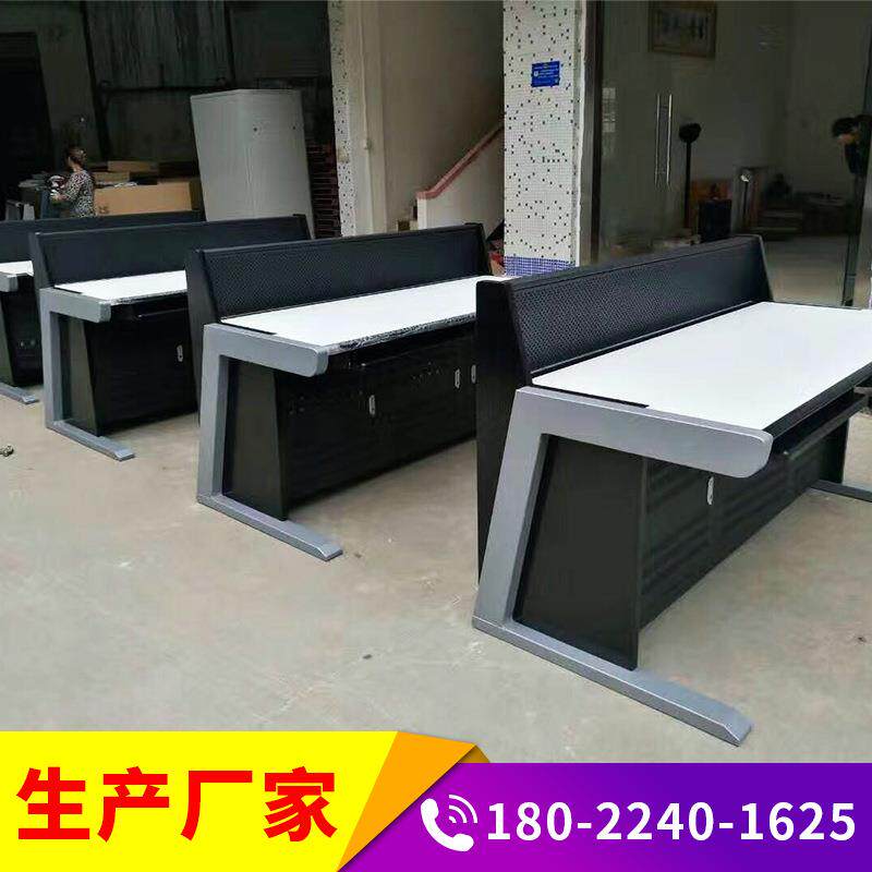 广州安防监控设备控制台厂家直供指挥中心调度工作操作台平面三联