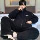 睡衣冬季 男式 加厚加绒三层夹棉袄男珊瑚绒加棉家居服 暖绒绒