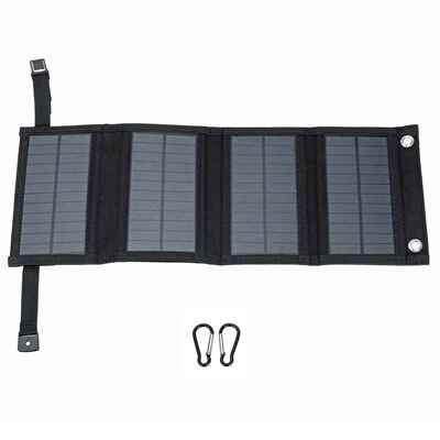 便携式多晶10W太阳能折叠包户外移动太阳能充电板USB接口应急充电
