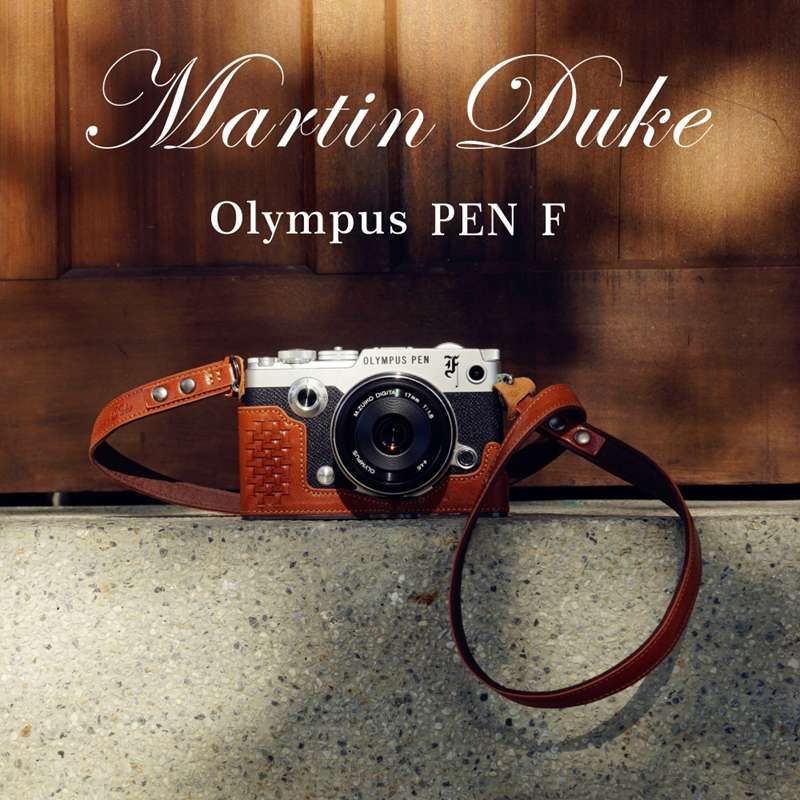 Martin Duke意大利牛皮奧林巴斯PEN-F真皮套Penf相機(jī)包手柄保護(hù)套