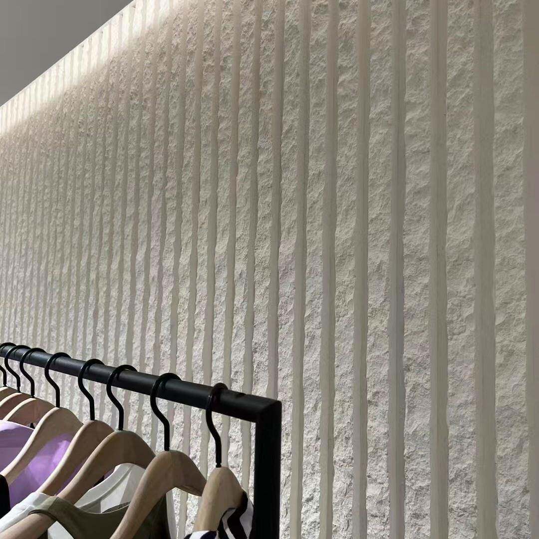 网红水泥空心砖柔性石材可弯曲软石板仿真石饰面板洞石板罗马雕花