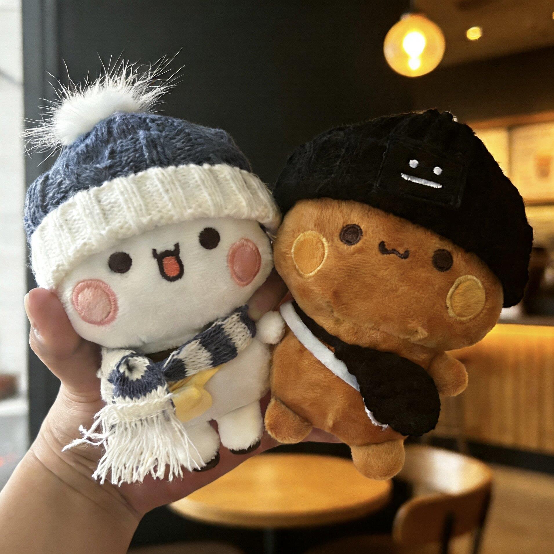 bear情侣一二布布玩偶小熊公仔二次元周边抱枕摆件卡通毛绒