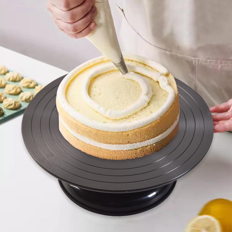 铝合金圆形蛋糕裱花台 蛋糕转盘27.5cm直径大烘焙转台 烘焙用品