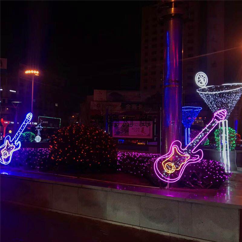 LED音符造型灯乐器造型灯户外音乐节灯光节装饰灯