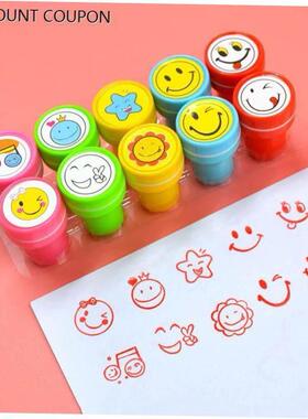 SALE!10Pcs Christmas Pattern Self-ink Seal Stamps DIY Scrapb