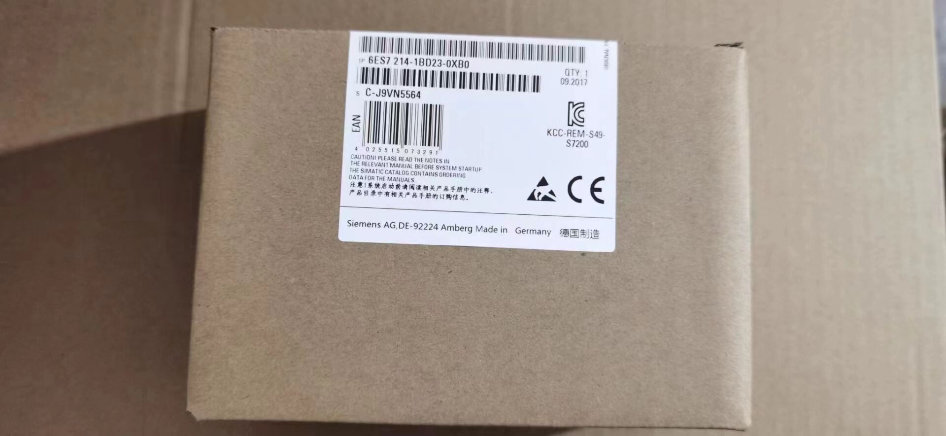 6ES7214-1BD23-0XB0，全新