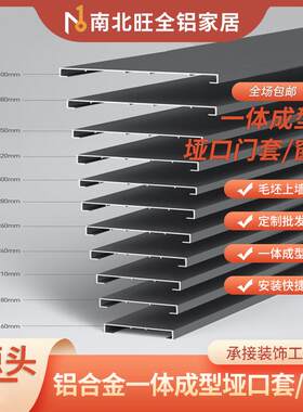 轻奢简铝肤合VJX金阳台垭口极门包套肌线黑铝合金门套阳台垭口套