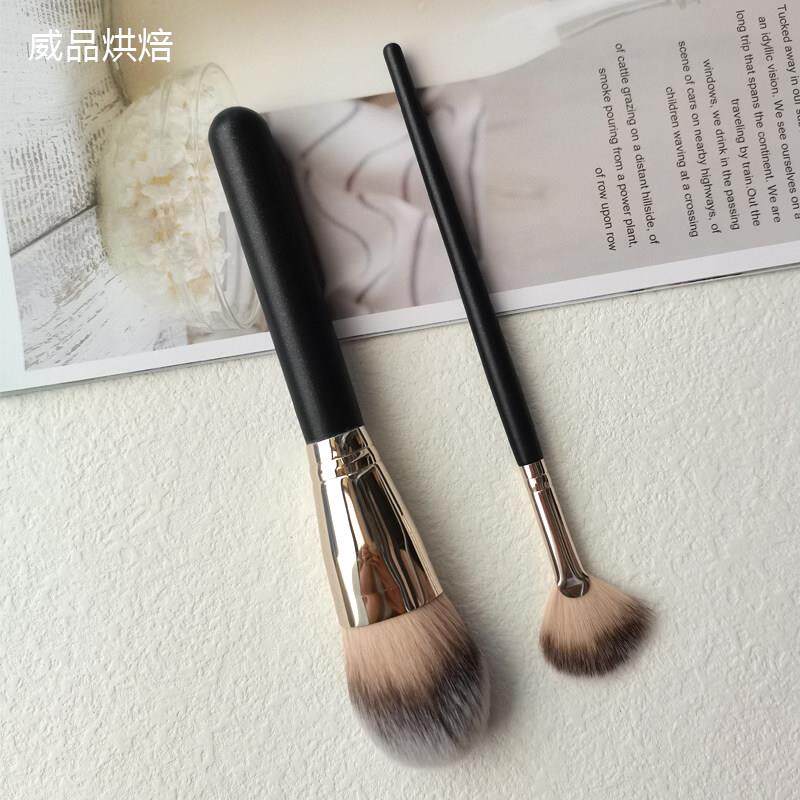 翻糖闪粉色粉上色大毛刷色粉晕染大毛笔烘焙扫色软毛笔糖纸花上色