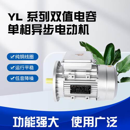 220V/110V50/60HZ马达水泵液压风机风扇油泵单相异步铝壳电机厂家
