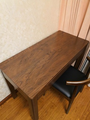 说说一起来谈谈源氏木语白橡木书桌怎么样，用的是不是真白橡木？