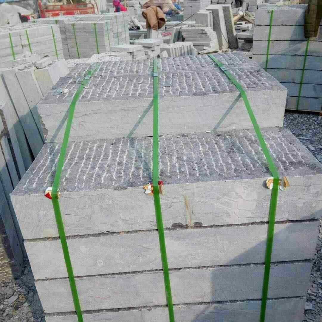 供应青石台阶石 园林庭院踏步石仿古錾道板小区汀步石