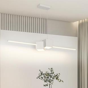 极320简设计师餐厅灯2e025年新款 现代简约饭厅餐桌吧条吊台灯ld长