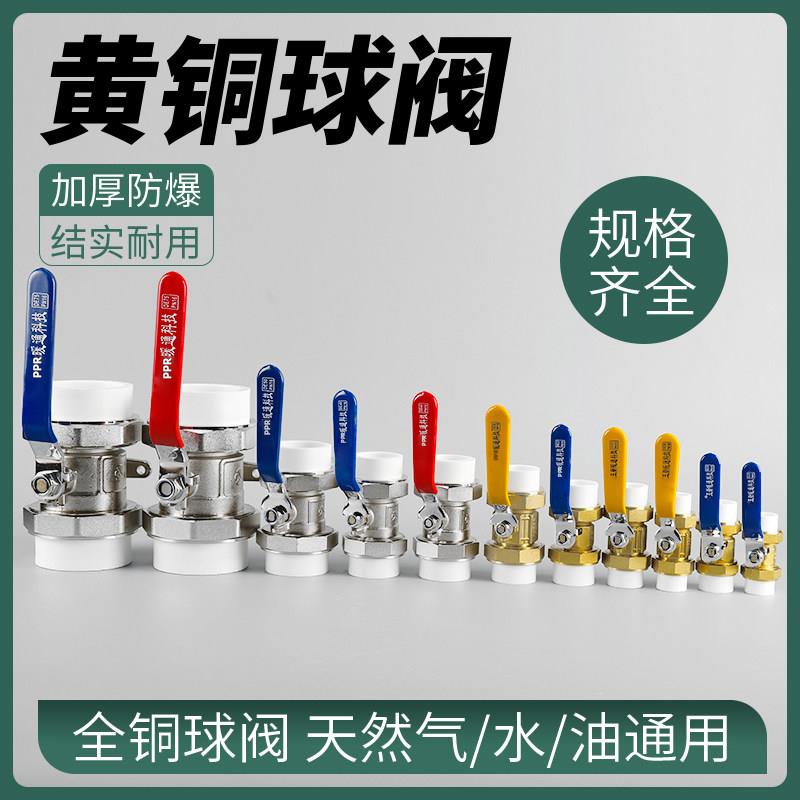 玉环扬航双活接铜球阀ppr水管配件接头热熔20水开关6分25阀门球阀