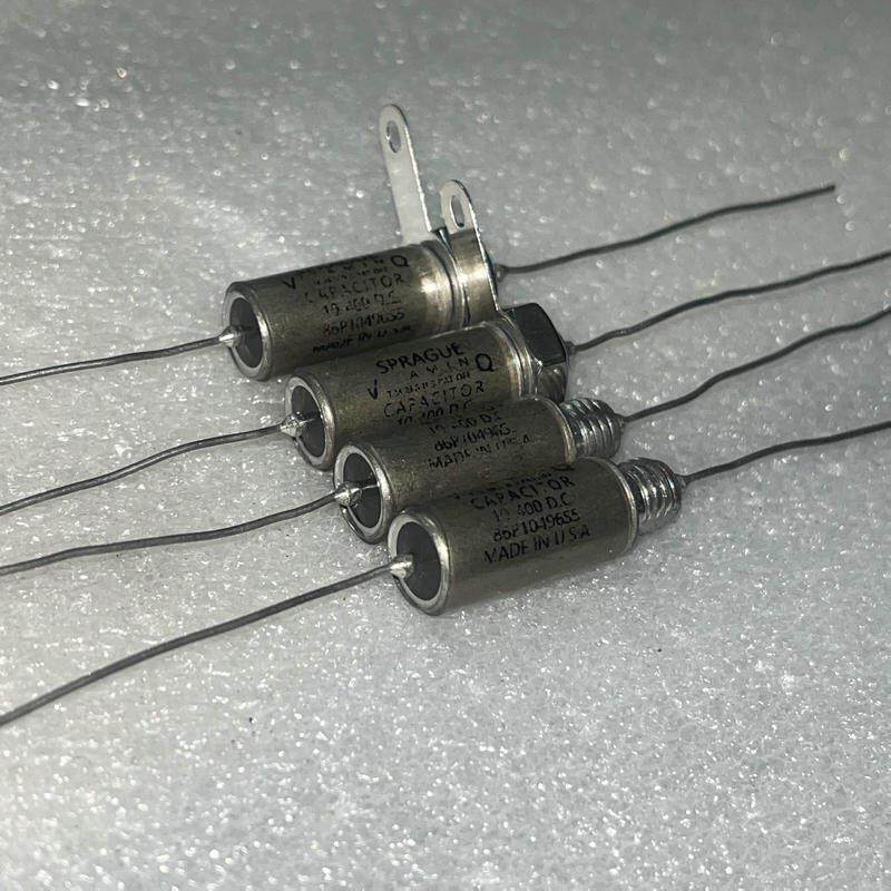 老款思碧SPRAGUE 古董VQ 400V0.1UF 104K 铜管铜壳油浸耦合电容器