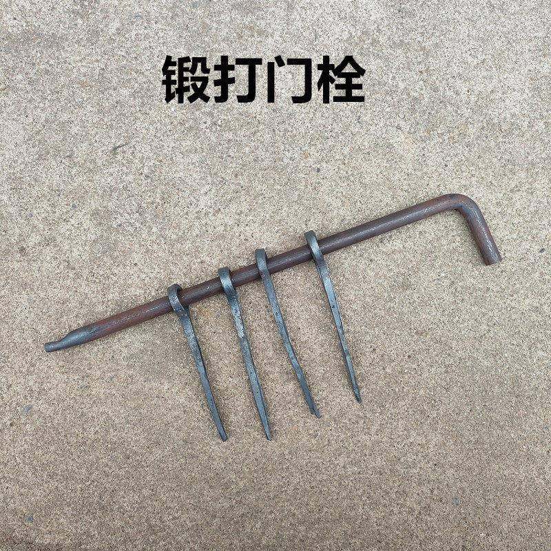 大门推拉老式铁门木门插销门栓锁扣门闩门扣明装门原色钢铁门栓子
